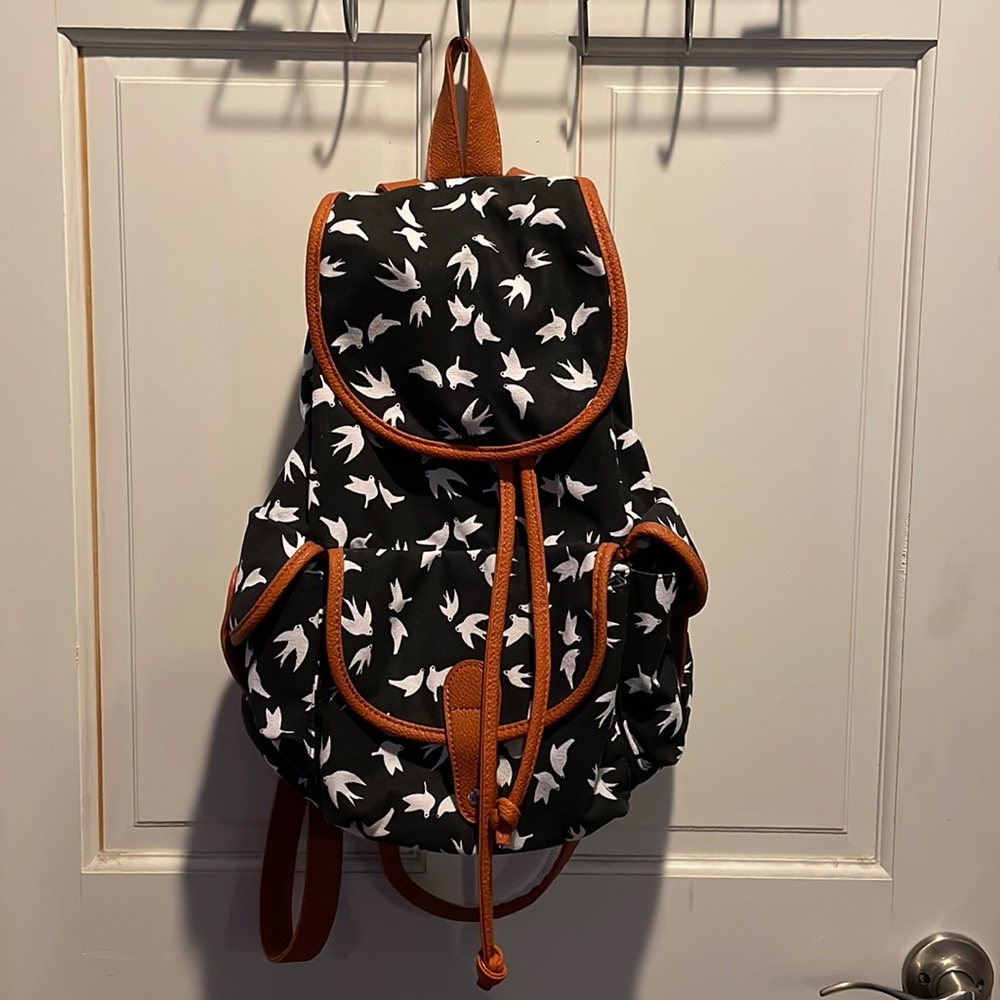 Drawstring Canvas Backpack - image 1